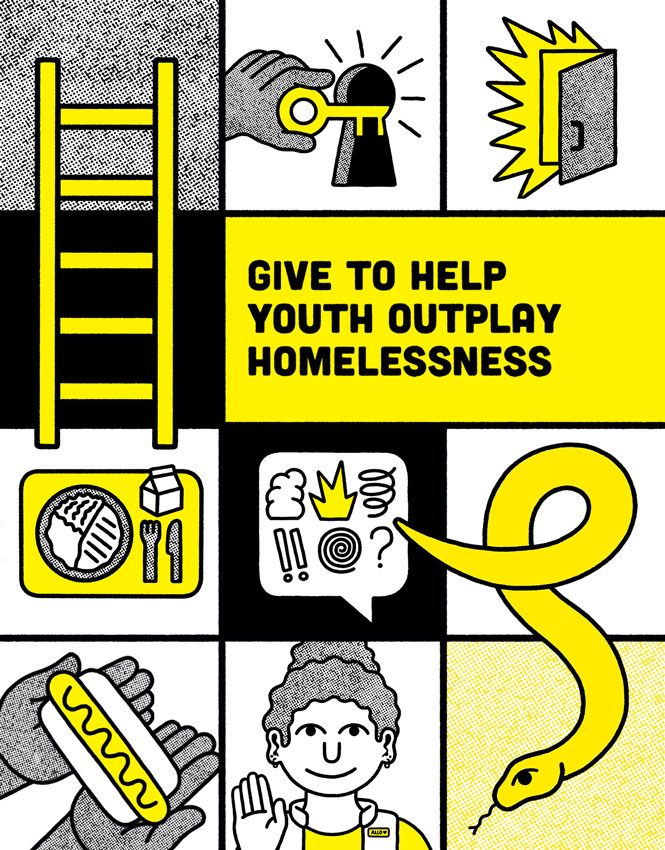Give to help youth outplay homelessness